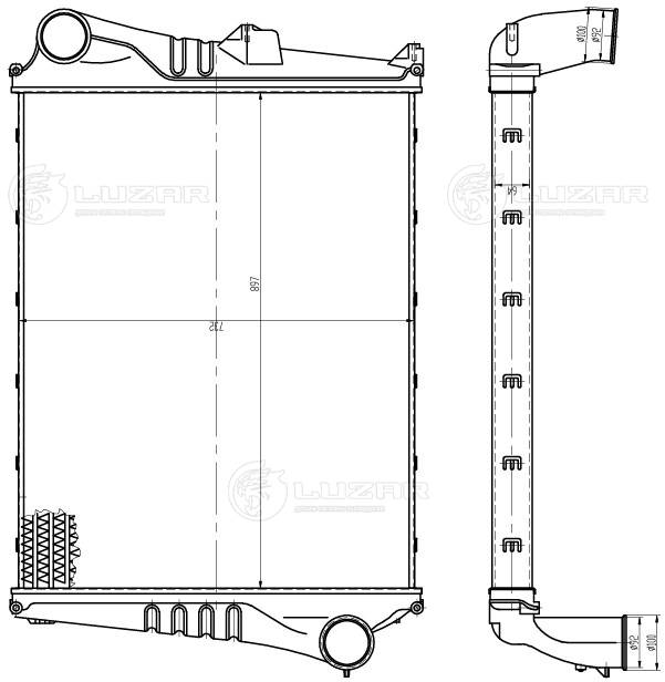 Intercooler, compresor LRIC 1014 LUZAR